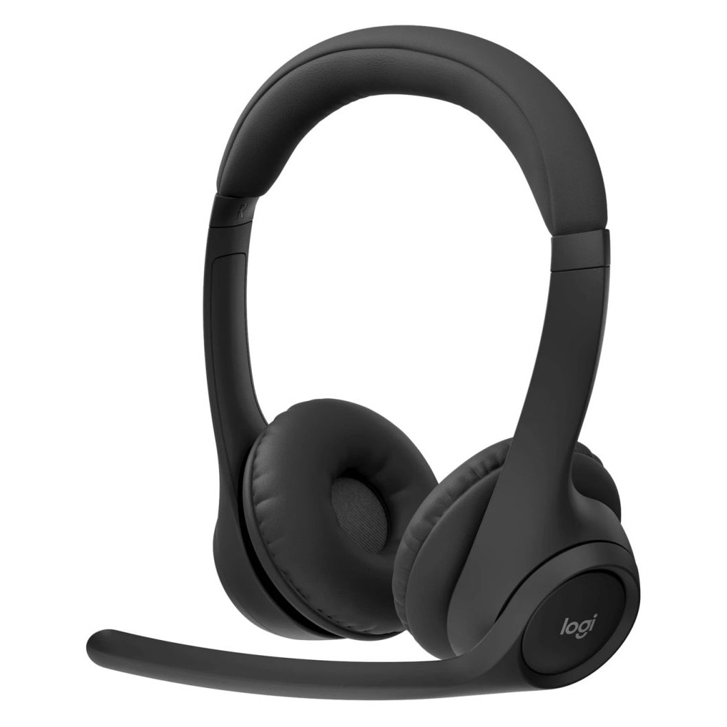 Casti cu fir Logitech ZONE 305, microfon, Bluetooth, negru, USB-C