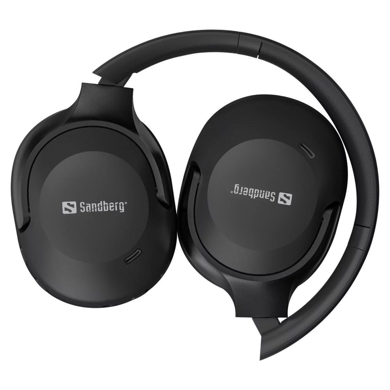 Casti Bluetooth Sandberg Travel ANC+ENC, microfon, 10m, negru