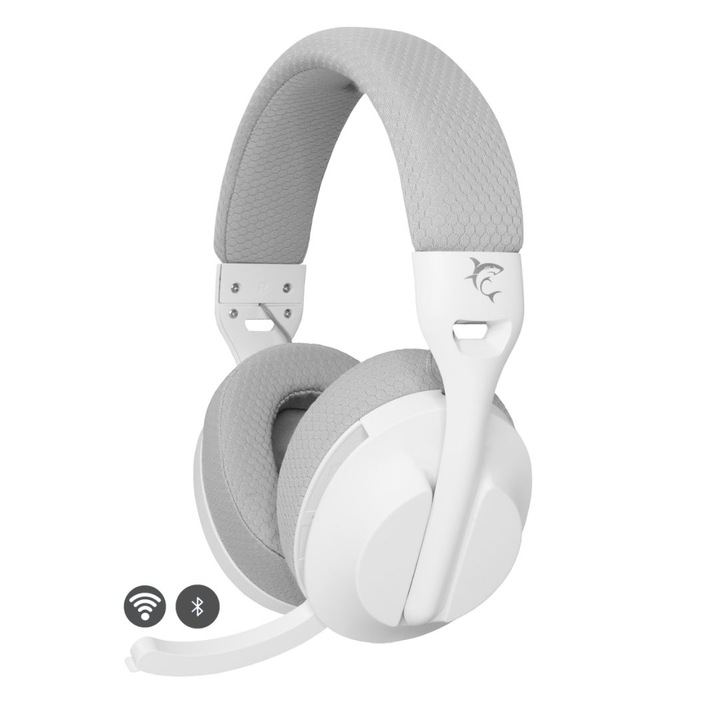 White Shark WGH-2441W Falcon vezeték nélküli Bluetooth játékfejhallgató fehér, 32Ohm, 20Hz-20kHz