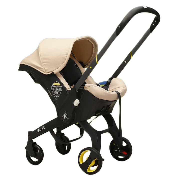 Carucior pentru Bebelusi, Travel, 2 in 1, At Performance, 0-13 kg, 0-18 luni, Negru cu BEJ