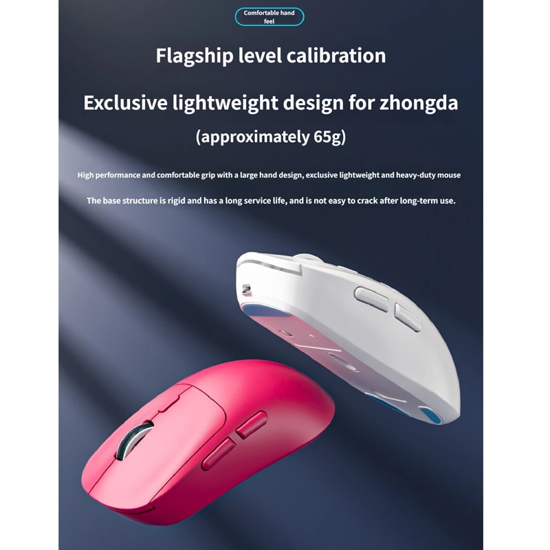 Modal Mouse Mouse Gaming Usor Tri-Modal (Bluetooth + 2.4G + Incarcare Wireless ...
