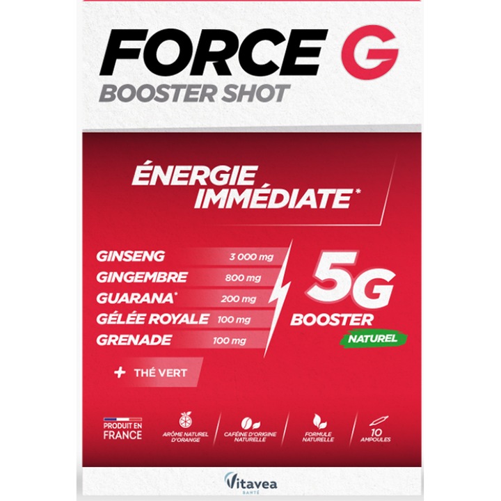 Force G Booster Shot, 10 fiole buvabile