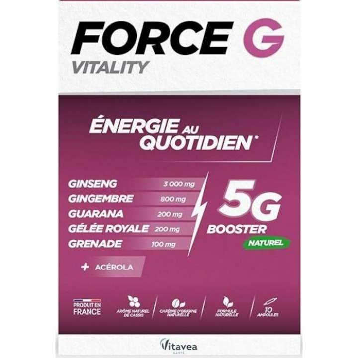 Force G Vitality, 10 fiole buvabile
