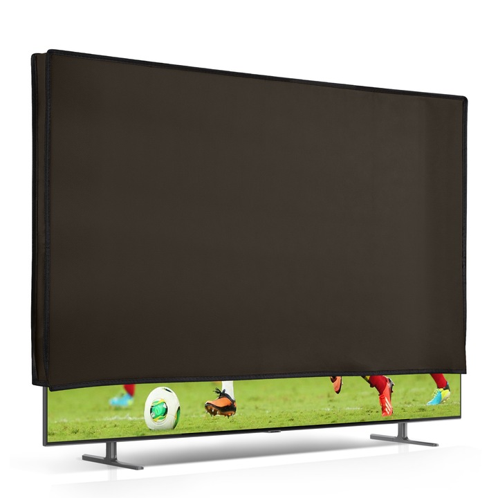 Калъф за 85" телевизор, kwmobile, кафяв, устойчив материал