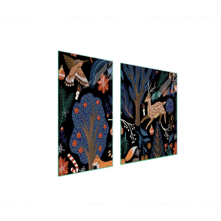 Placa de protectie din sticla pentru plita TMK ArtDeko, 30x60x52 cm, design modern, usor de curatat