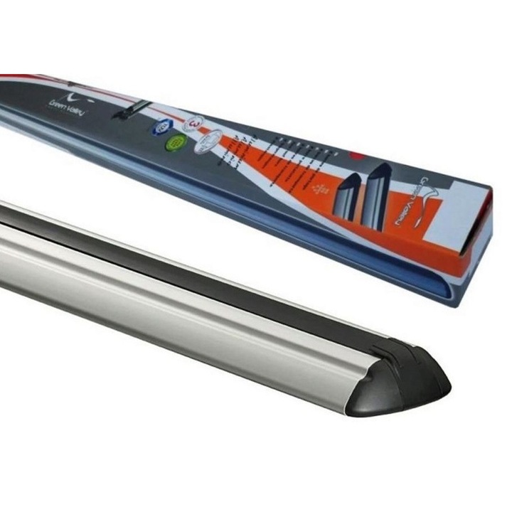 Set 2 bare transversale auto Green Valley, lungime 120 cm, din aluminiu, fara kit montaj