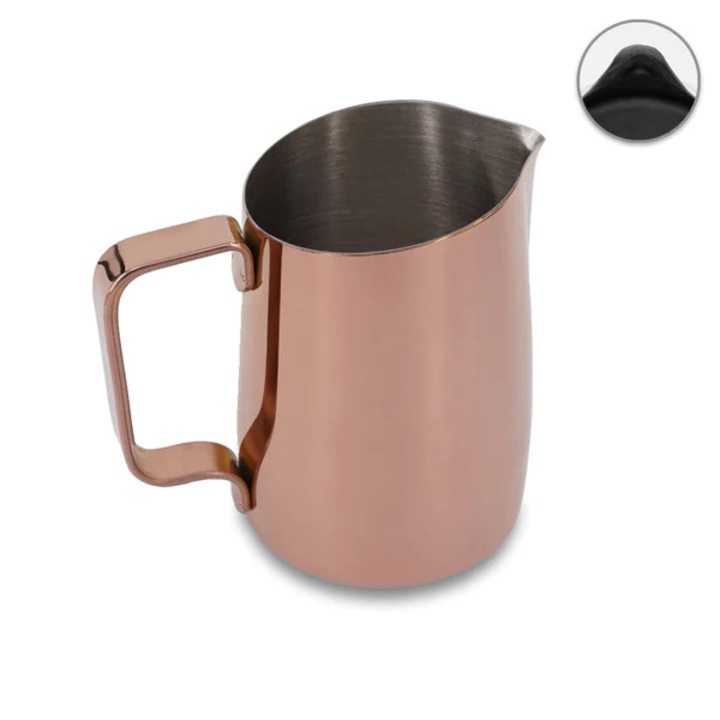 WPM Latiera profesionala cu gura de turnare rotunda 450ml - Rose Gold