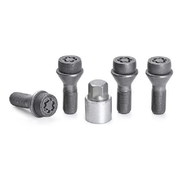 Set suruburi antifurt roti Sicustar, M16 x 1.50 x 33, hexagon, cheie 17, otel zincat