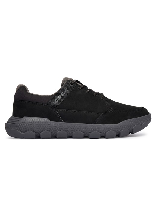 Férfi CAT Black Hex Lite Cruise Mid tornacipő, természetes bőr, fekete