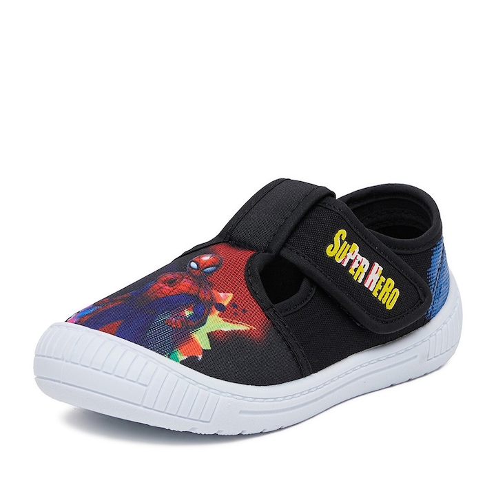 Момчешки чехли CEO-CM-AW25-121SPRMV, Spiderman, Текстил, Черен
