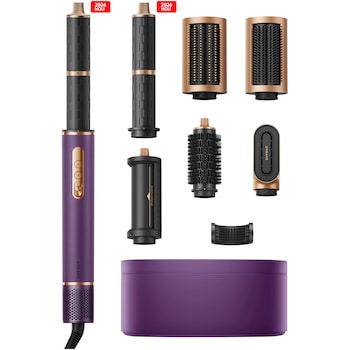 Ondulator multistyler Dreame Airstyle Pro AMF18A, 1300W, motor 110.000rpm, 60m/s, 3 trepte temperatura (28°C/55°C/80°C), 3 viteze, 7 accesorii (ondulator x2, perii netezire x2, perie rotativa, uscator, antistatic), 76dB, 290g, mov