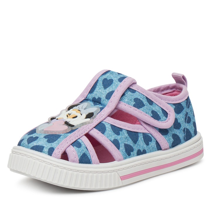 Papuci fete CEO-BIC-AW25-108DSTC, Mickey & Friends, Textil, Albastru/Mov