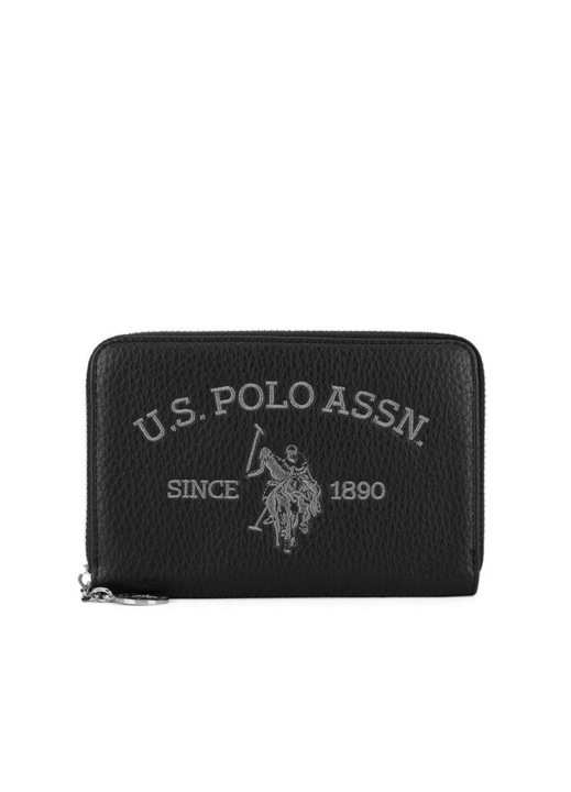 Portofel dama, U.S. Polo Assn., negru, material sintetic