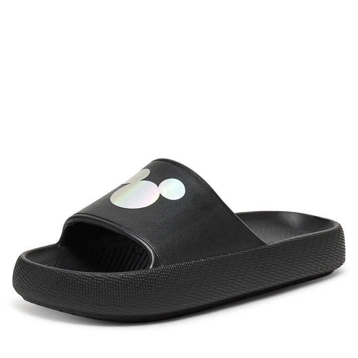 Papuci fete SS25-159DSTC, Mickey & Friends, Plastic, Negru