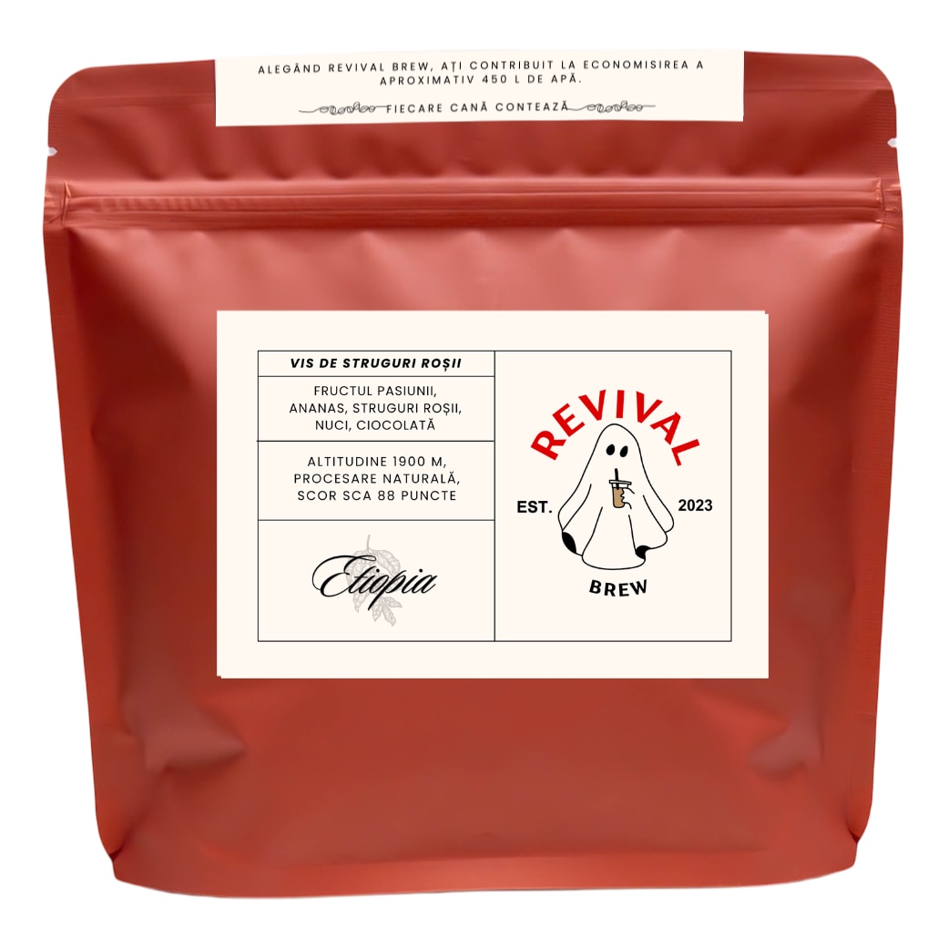 Vis de Struguri Rosii Ethiopia Revival Brew, 250g