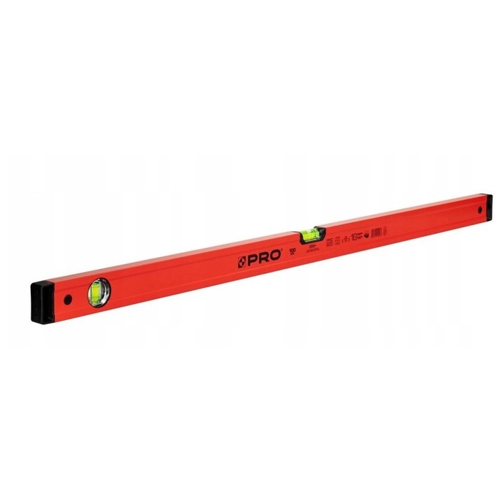 Nivelmetru Pro 1.8m, roșu, magnet, 0.5 mm/m precis