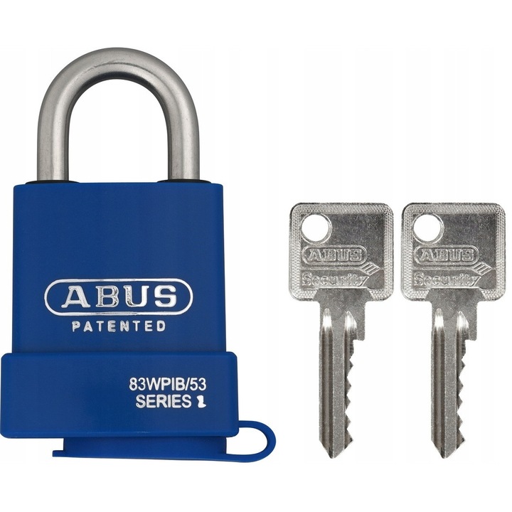 Lacat Abus 83WPIB/53 Submariner exterior, rezistent la intemperii, include 2 chei, 53mm