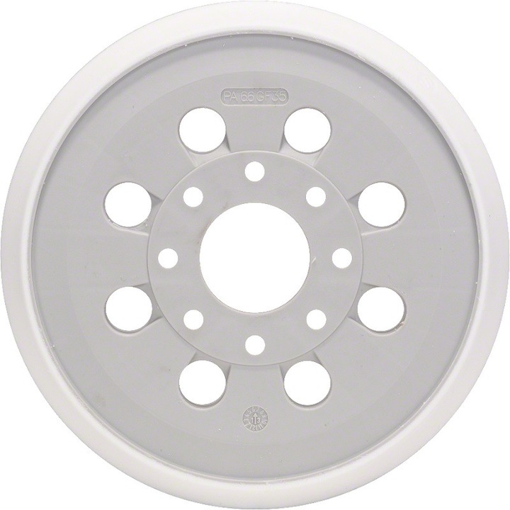 Talerze slefuitoare Bosch, 125mm, 8 gauri, set 1 bucata, gri