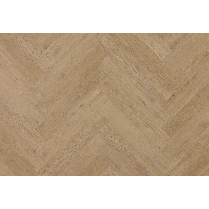 Pardoseala SPC, BerryAlloc, Zenn 55 Herringbone, Faro, 5+1 mm, clasa 33, 609.6 x 107.95 mm, 1.97 mp/cutie, Maro