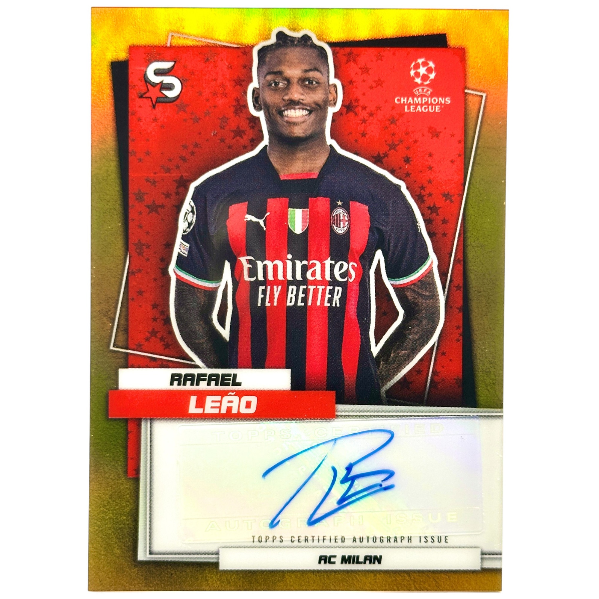 Card de fotbal Topps Rafael Leao 2023-24 Topps Superstars Autograf