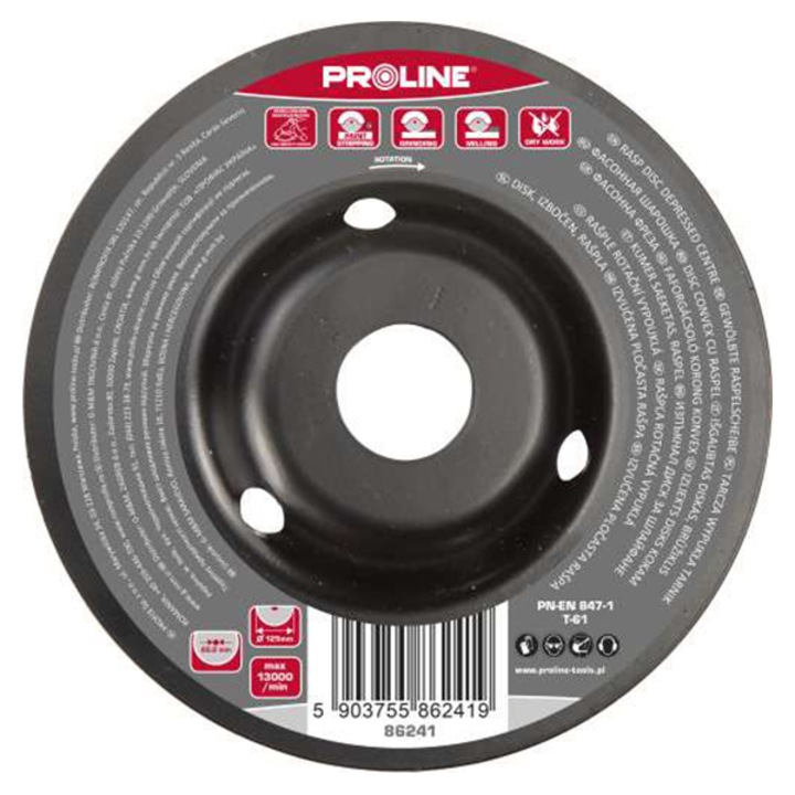 Tárcsa reszelő, durva - 125mm