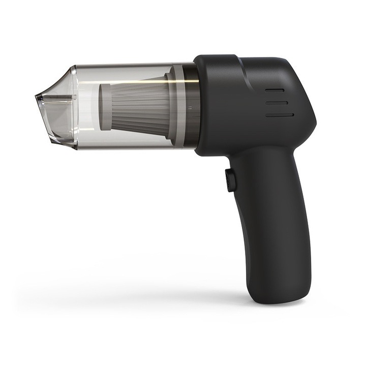 Aspirator Mini Wireless pentru Masina, Putere de Aspirare Ridicata, Negru, Compact