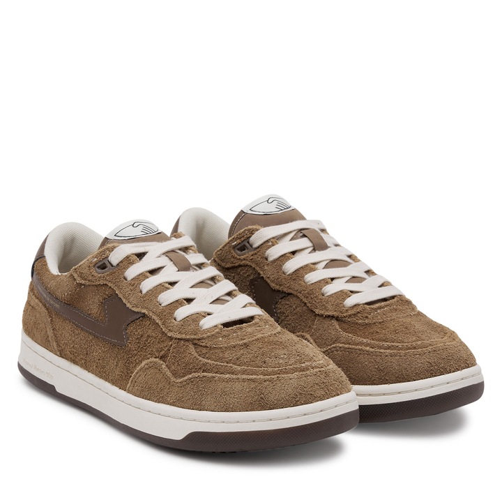 Tenisi unisex, S.W.C Stepney Workers Club, Pro Cup 01 S-Strike, piele naturala, maro