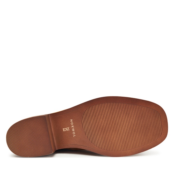 Cizme dama Nokwol, piele naturala, maro, Chestnut Fear