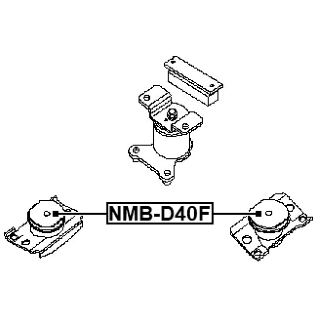 Тампон преден двигател NISSAN NP300 NAVARA D40 Febest NMB-D40F - eMAG.bg