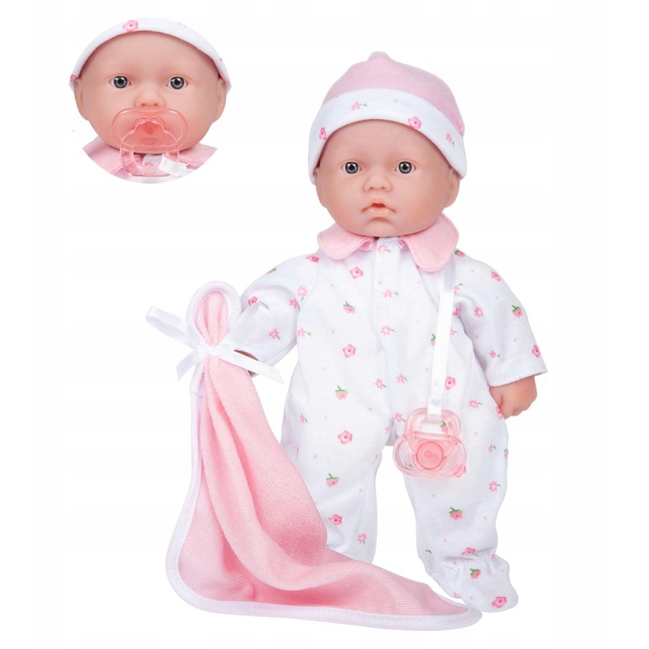 Berenguer La Baby 28 cm-es játékbaba takaróval és cumival