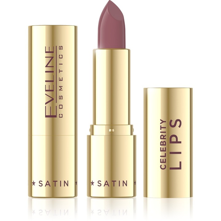 Ruj de buze Eveline Celebrity Lips, satinata, nr. 601