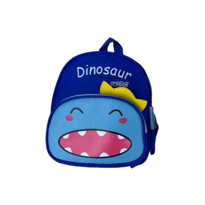 Óvodás hátizsák fiúknak, DINOSZAURUSZ. Kék színű, vízálló, 2 rekeszes