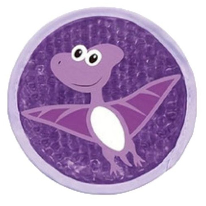 Compresa de gheata reutilizabila cu design dinozaur, curea ajustabila, PVC durabil, mov