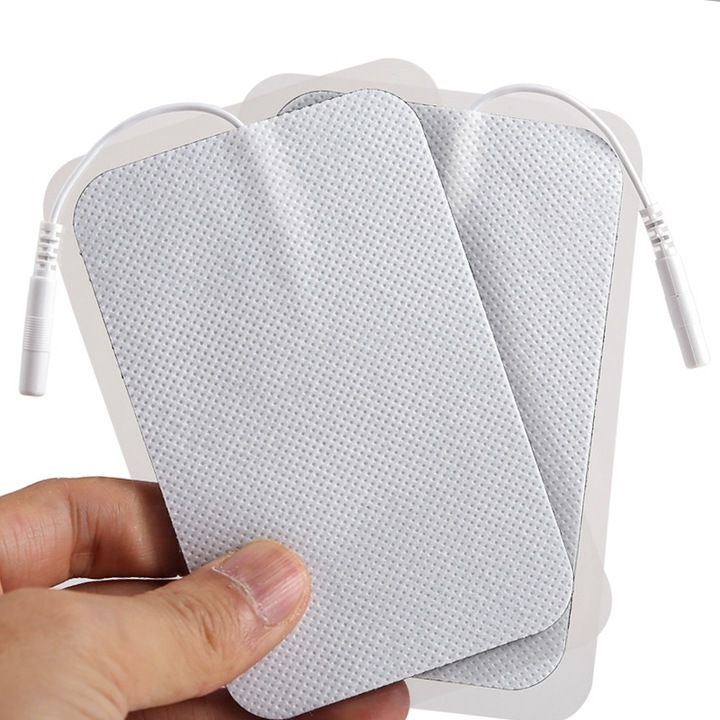 Set 30 bucati autocolante electrozi EMS TENS, 5x9 cm, conector 2mm