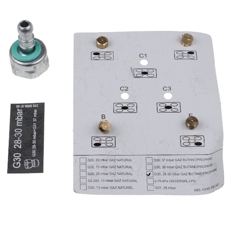 Set kit duze butan Beko G30, 4431100184, pentru aragaz