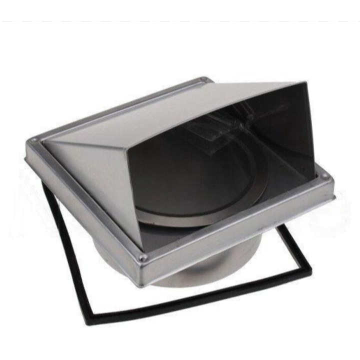 Universal - Supapa de evacuare a aerului din otel inoxidabil - 167x167mm - ø150mm - A080401150000 - pentru Hota