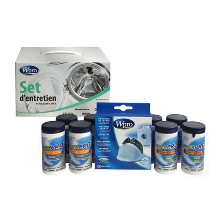 Set de întreținere Whirlpool pentru mașină de spălat, 4 detartrante, eficienți