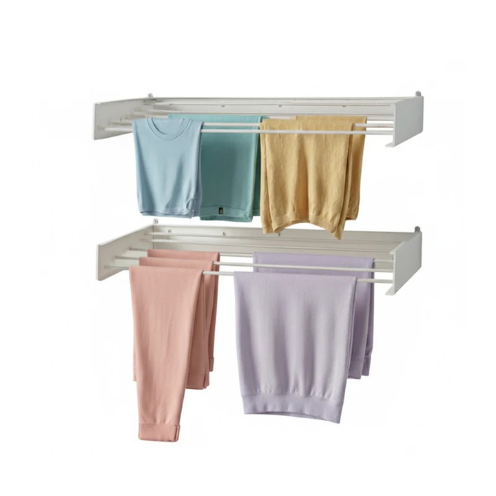 Foxydry Hide ruhaszárító, behúzható, fehér, 101 x 50 x 13 cm