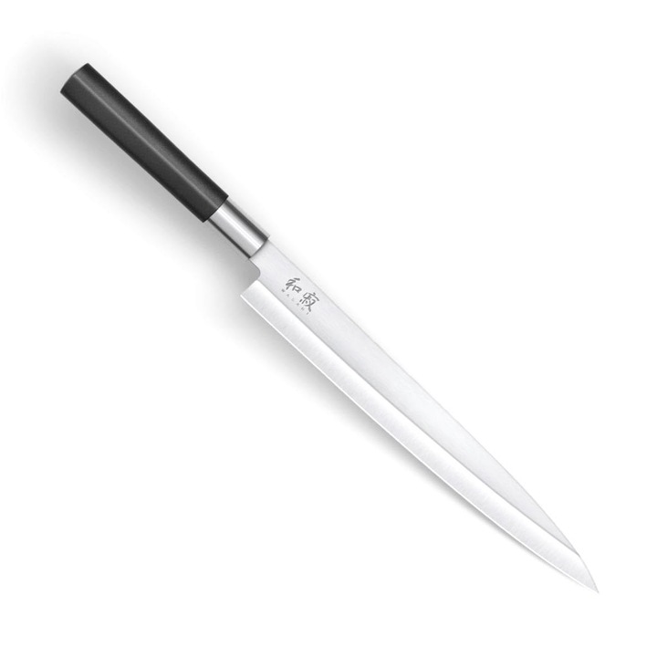 KAI Yanagiba kés, 24cm, rozsdamentes acél, polipropilén nyél, fekete