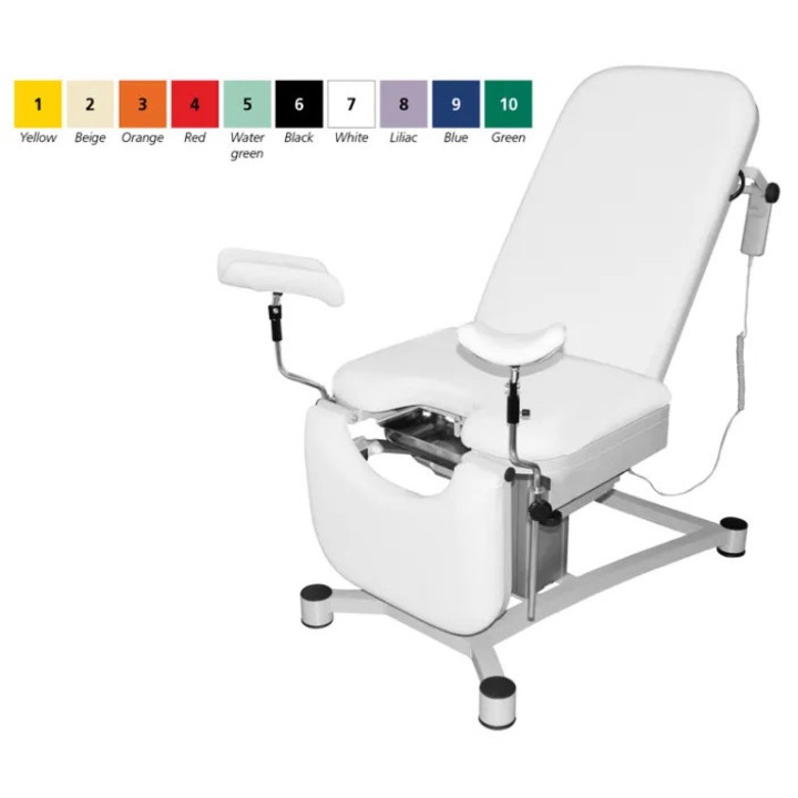 Scaun ginecologic Golden Protect MAYA, compact, albastru, 182x68x57-98cm