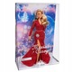Papusa Barbie Mariah Carey, rochie rosie sclipitoare, accesorii argintii, 30cm