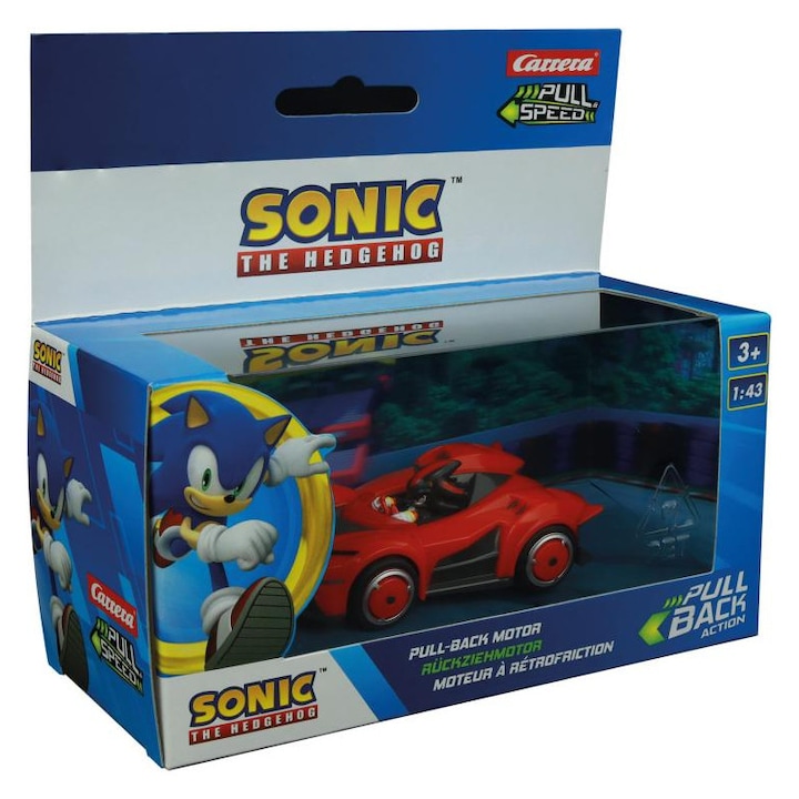 Visszahúzós kisautó Team Sonic Racing  Shadow Dark Reaper