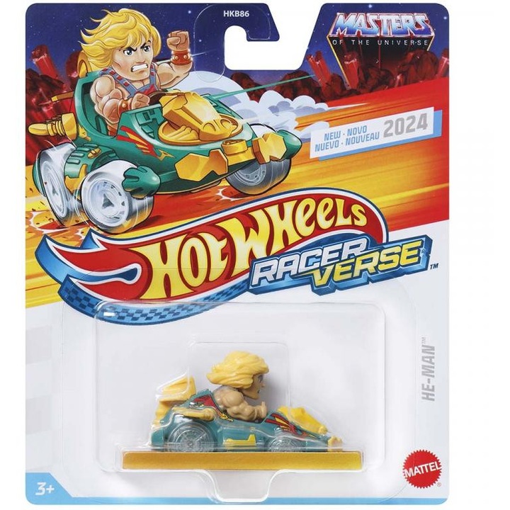 Hot Wheels: Racer Verse - He-Man kisautó 1/64-es méretarány - Mattel
