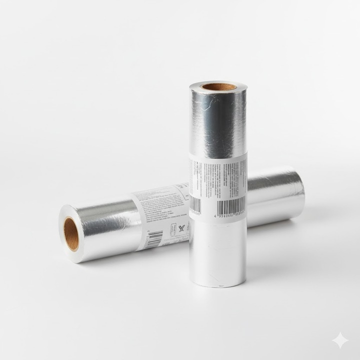 Set 2 role folie aluminiu Paclan 60m, rezistentă la temperaturi ridicate, pentru gătit și congelare