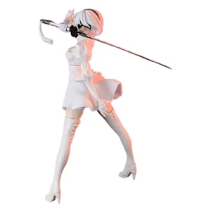 Figurina Femeie spadasina, VeliumCraft, 17 cm inaltime, cu sabie, eleganta, plastic
