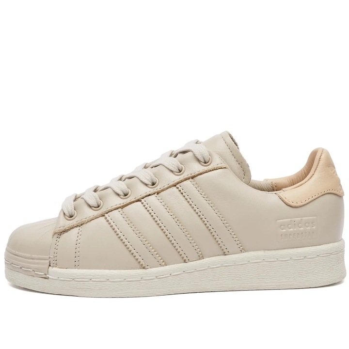 Pantofi sport dama adidas Superstar Lux, piele naturala, crem, marime 36 EU