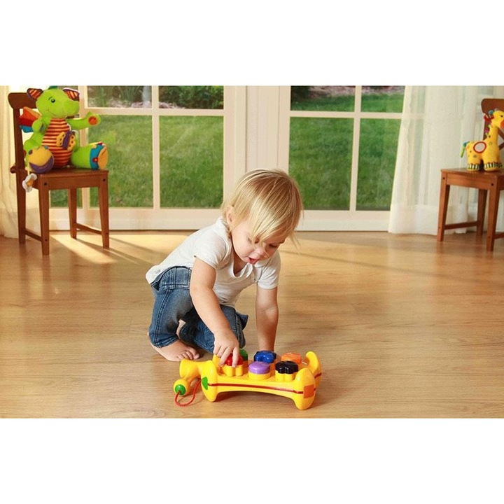 TOLO Toys oktatójáték babáknak - Formaválogató játékpad, 12 hónap+
