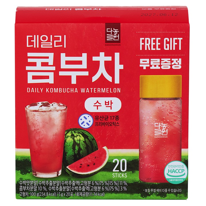 Danongwon Daily Kombucha Tea Instant Teapor - Görögdinnye ízesítésű 5gx20db