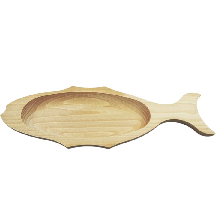 Bükkfa tálaló - Hal