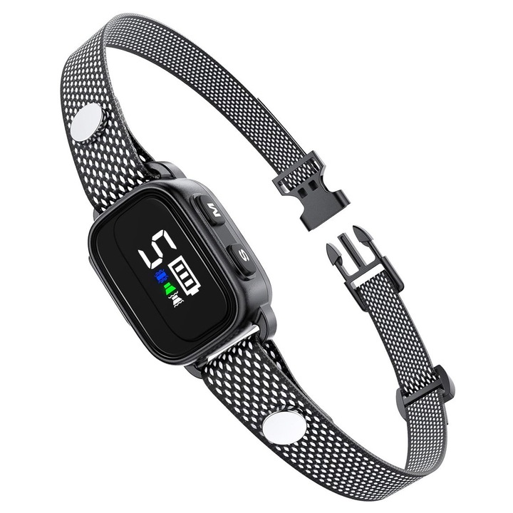 Zgarda electronica POWERTECH, anti-latrat, dimensiune ajustabila